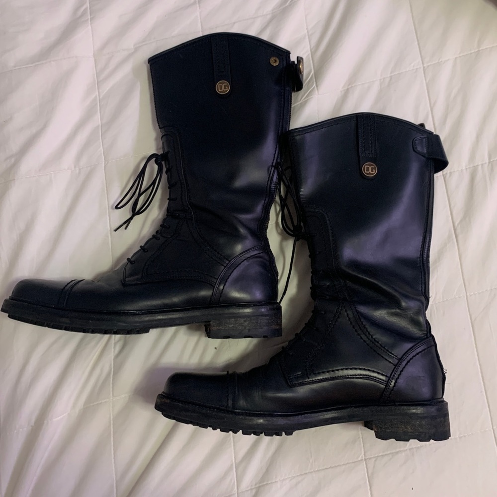 Dolce Gabbana tall zip boots